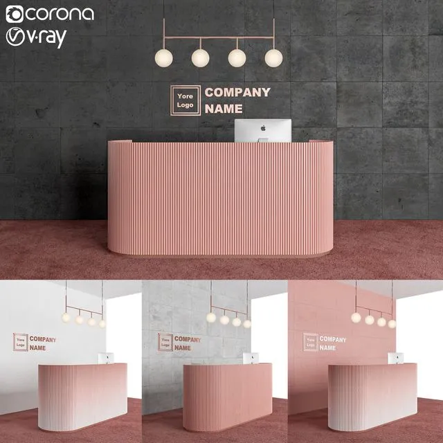 Reception desk 3D Model