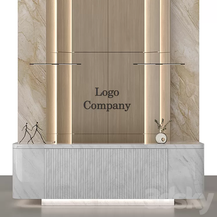 Reception Desk 8 3D Model Reception Desk 8 3D Model