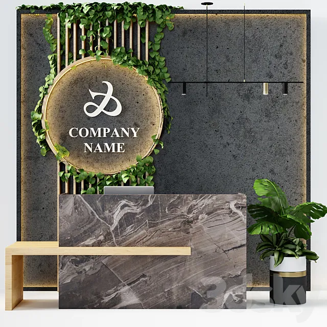 Reception desk 9 3D Model