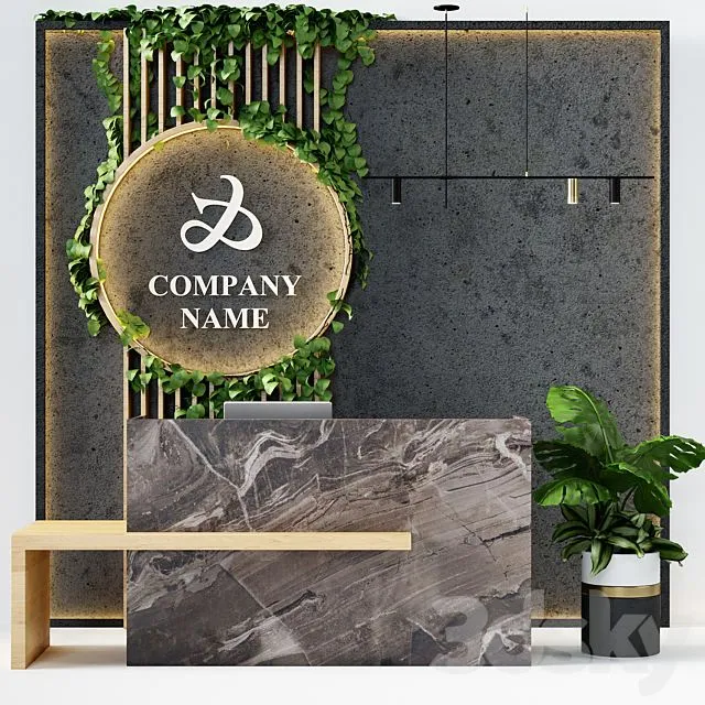 Reception Desk 9 3D Model