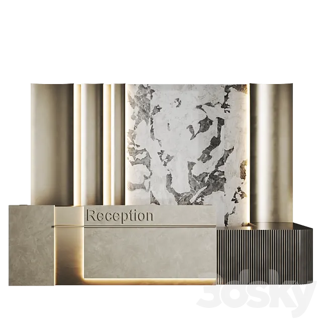 Reception Marble 3D Model