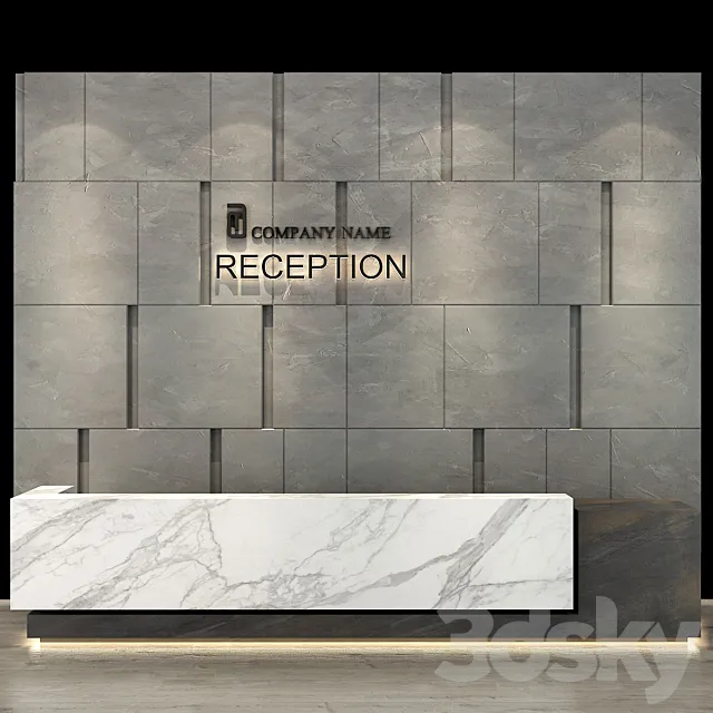 Reception set 07 3D Model