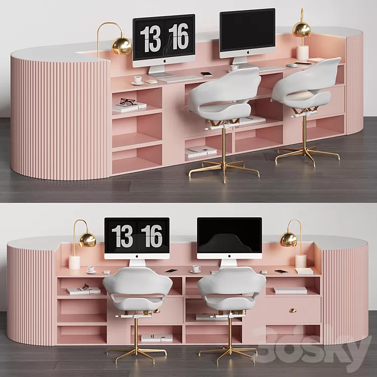 reception table02 3D Model reception table02 3D Model