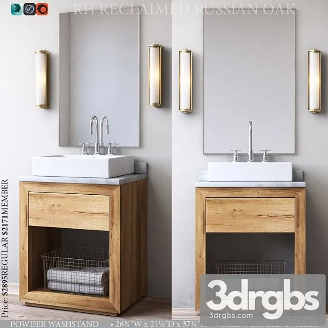 Reclaimed russian oak powder washstand Reclaimed russian oak powder washstand