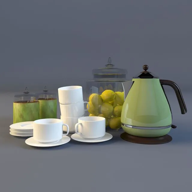 Recruitment and Delonghi Coffee Maker 3D Model