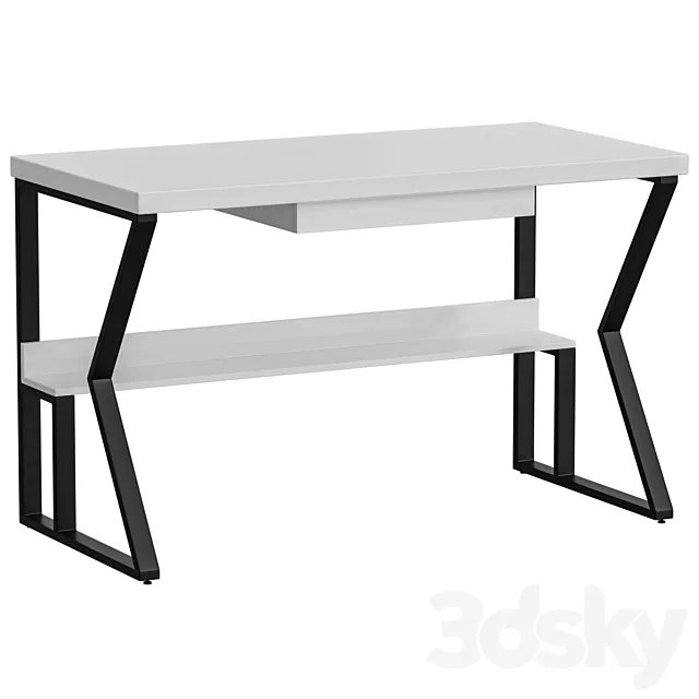 Rectangular computer desk 3D Model Rectangular computer desk 3D Model
