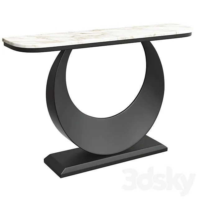 Rectangular Console Table 3D Model