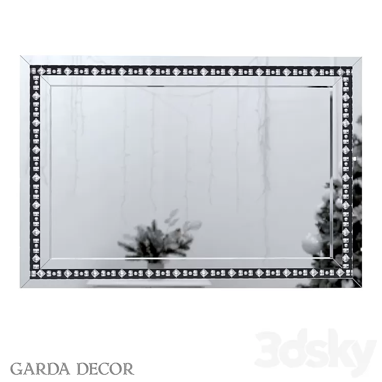 Rectangular Decorative Mirror 50SX-1823/1 Garda Decor 3D Model Rectangular Decorative Mirror 50SX-1823/1 Garda Decor 3D Model