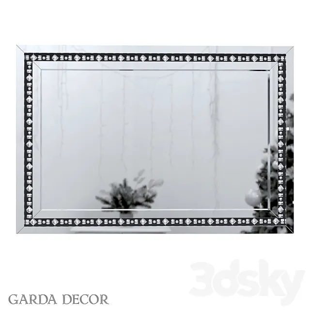 Rectangular Decorative Mirror 50SX-1823_1 Garda Decor 3DModel