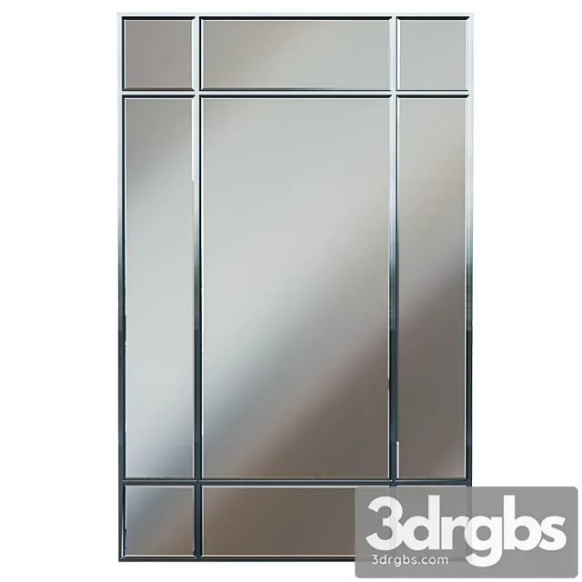 Rectangular Mirror In Chrome Frame KFG048 3D Model Download