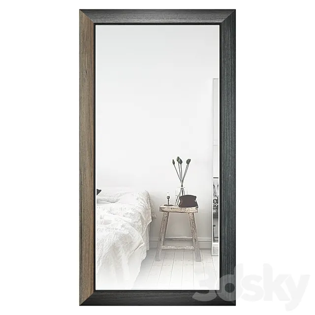 Rectangular mirror Newport COFT65x123-NPRT-MR 3D Model