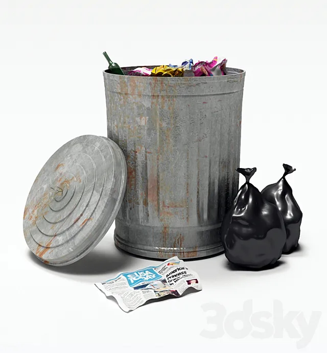 Recyclebin 3D Model Recyclebin 3D Model