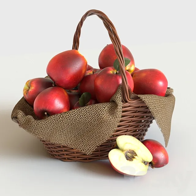 red apples 3DModel red apples 3DModel