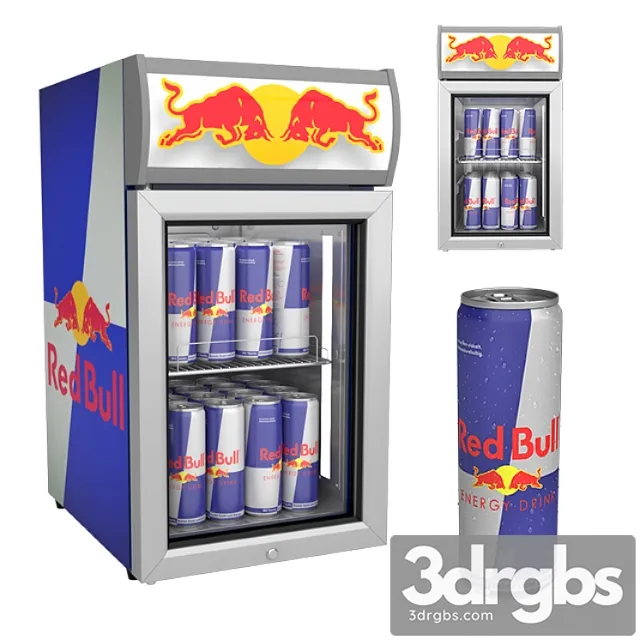 Red bull mini bar 3D Model Download