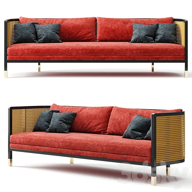 RED Edition Sofa Series Cannage 3DModel RED Edition Sofa Series Cannage 3DModel