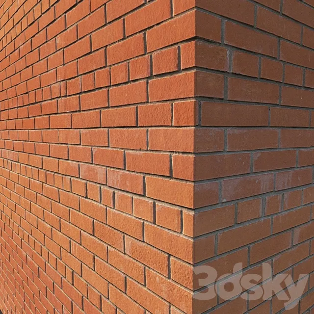 Red facing brick 3D Model