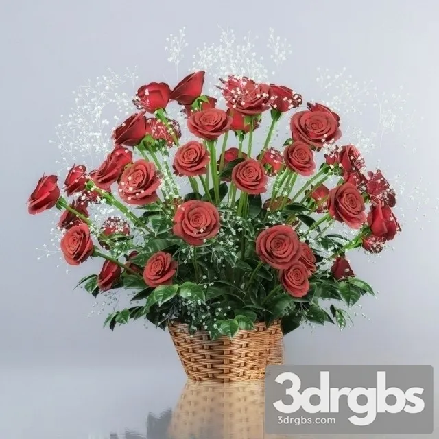 Red Roses Bouquet 3D Model Download Red Roses Bouquet 3D Model Download