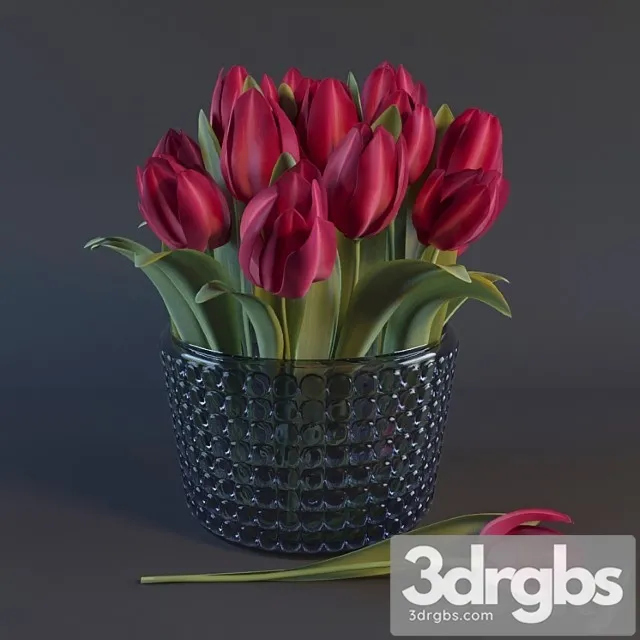 Red Tulips 1 3D Model Download Red Tulips 1 3D Model Download