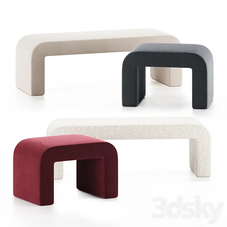 REENO | Bench by Grazia & Co | AUS 3D Model Free Download