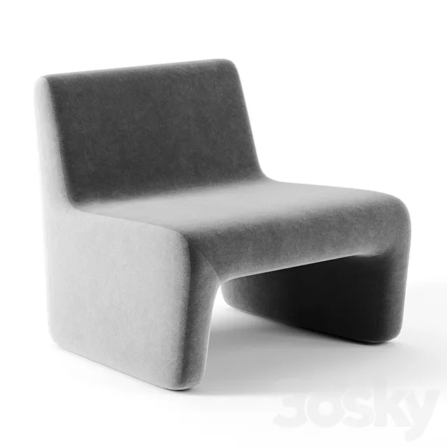 Reeno occasional chair by Grazia and Co 3D Model Reeno occasional chair by Grazia and Co 3D Model