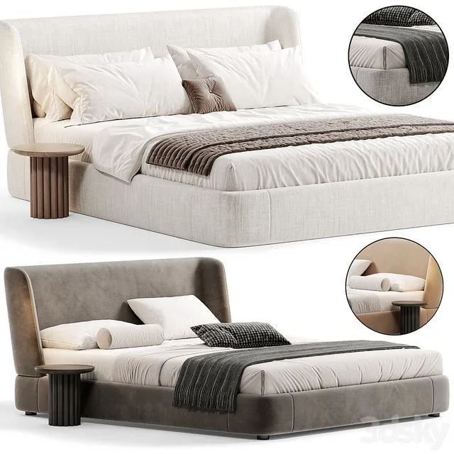 Reeves Bed By Minotti 3D Model Reeves Bed By Minotti 3D Model