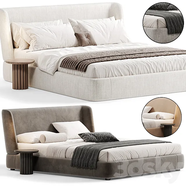 Reeves Bed By Minotti 3D Model Reeves Bed By Minotti 3D Model