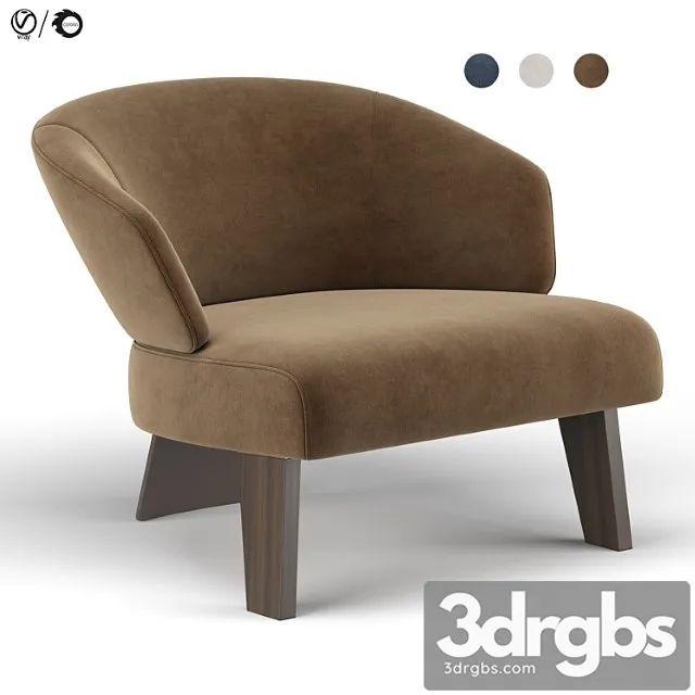 Reeves Large Armchair 2 3D Model Download