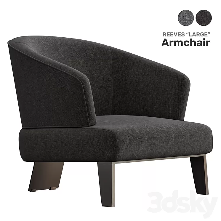 Reeves large armchair 3D Model Reeves large armchair 3D Model