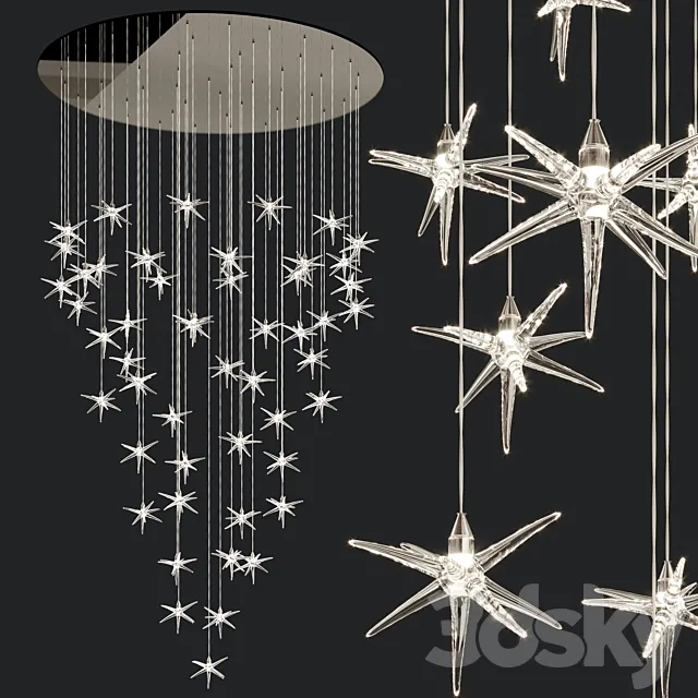 Reflex Angelo Stella 50 stars 3D Model