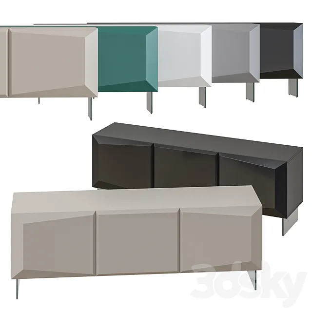 Reflex Prisma Sideboard Cabinet 3DModel Reflex Prisma Sideboard Cabinet 3DModel