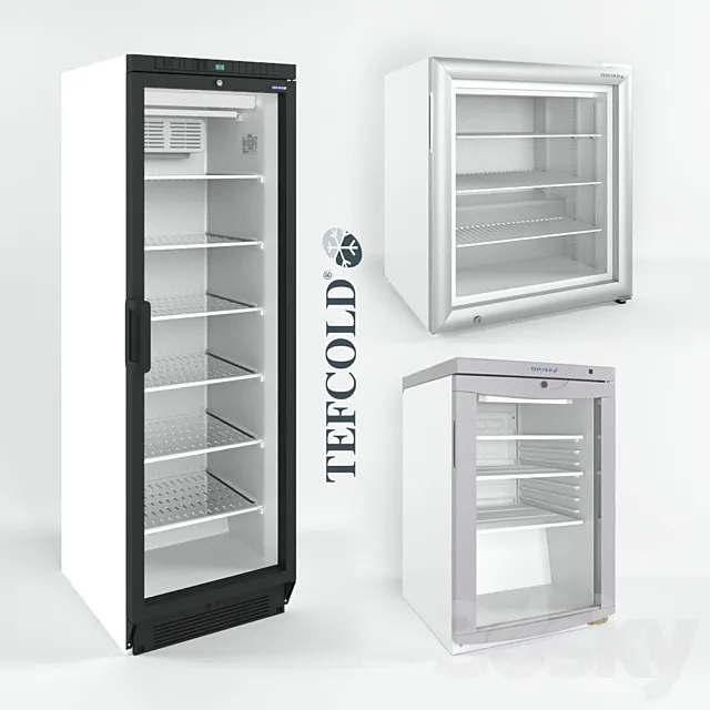 Refrigerated and freezers Tefcold bc85_Tefcold ufsc370g_Tefcold uf100g 3D Model