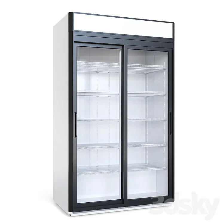 Refrigerated cabinet 1.12 compartment 3D Model Free Download