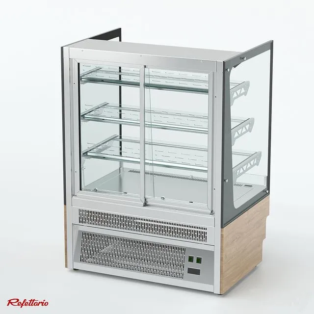 Refrigerated confectionery showcase with perforated rear wall (RKC2 AO series) 3D Model
