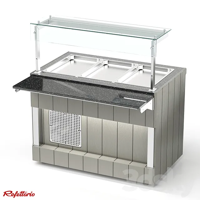 Refrigerated counter RC1 Capital (100) 3D Model
