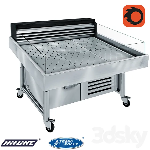 Refrigerated display case 1600 Refrigerated display case Virginia Al 110 fish self 092-SPLA 3D Model