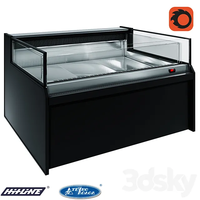Refrigerated display case 1625 Missouri AC 120 M0 self 092-DLA 3D Model
