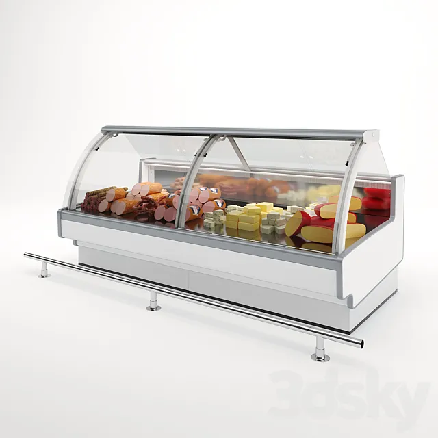 Refrigerated display case Aurora. 3D Model