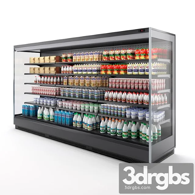 Refrigerated display case brandford tesey. 3D Model Download
