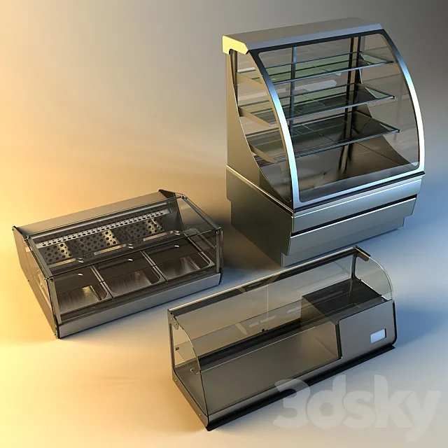 Refrigerated display cases 3DModel