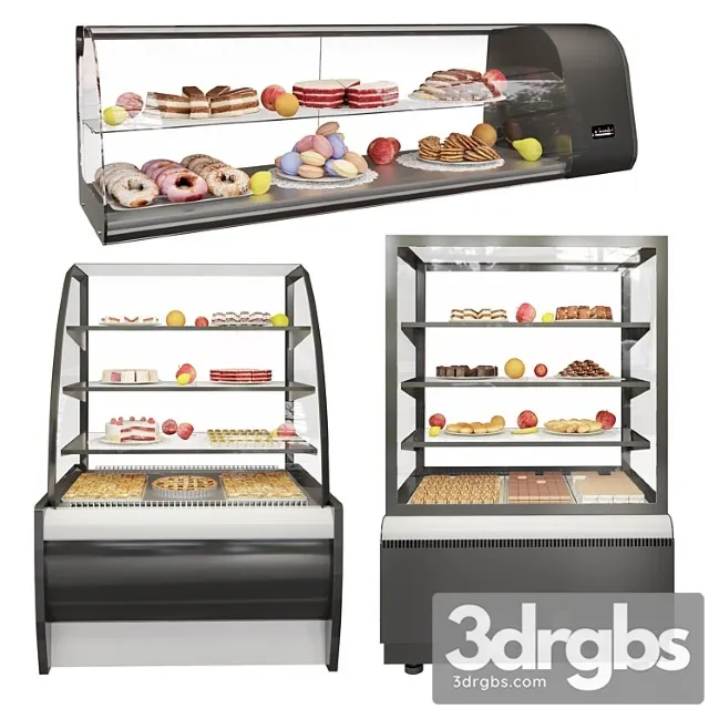 Refrigerated Display Cases Carboma 3D Model Download