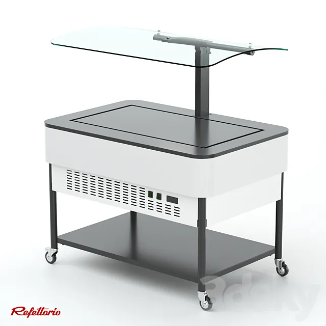 Refrigerated Salad Bar 3D Model