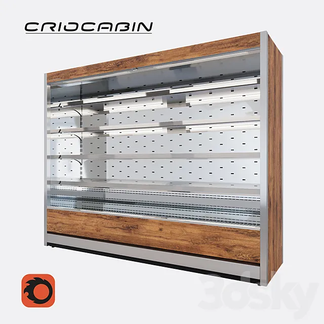 Refrigerated showcase Criocabin ETHOS 3D Model