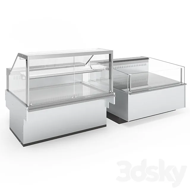 Refrigerated showcase London 3 090 and Belgrado 2 080 Arneg 3D Model