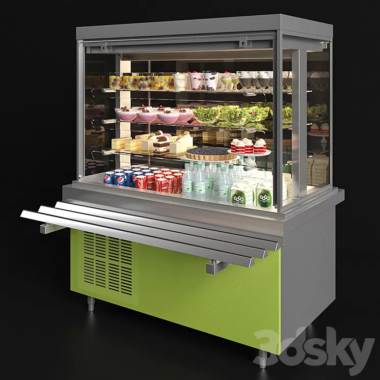Refrigerated showcase Oasis 3D Model