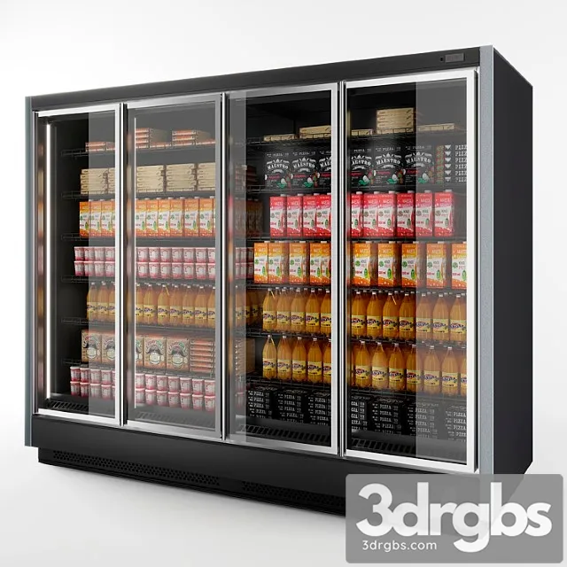 Refrigerated wall cabinet brandford tesey esc 3D Model Download