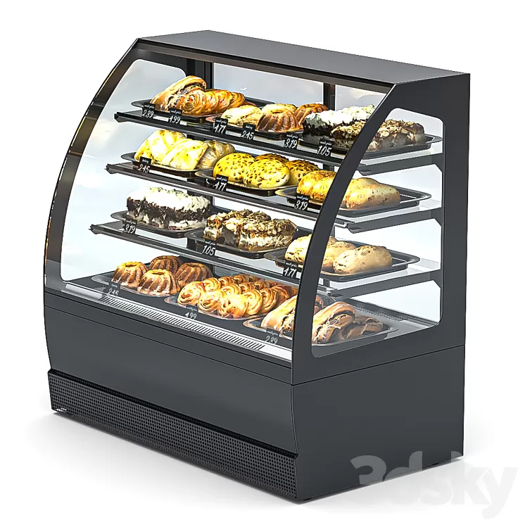 Refrigeration showcase 3D Model Free Download