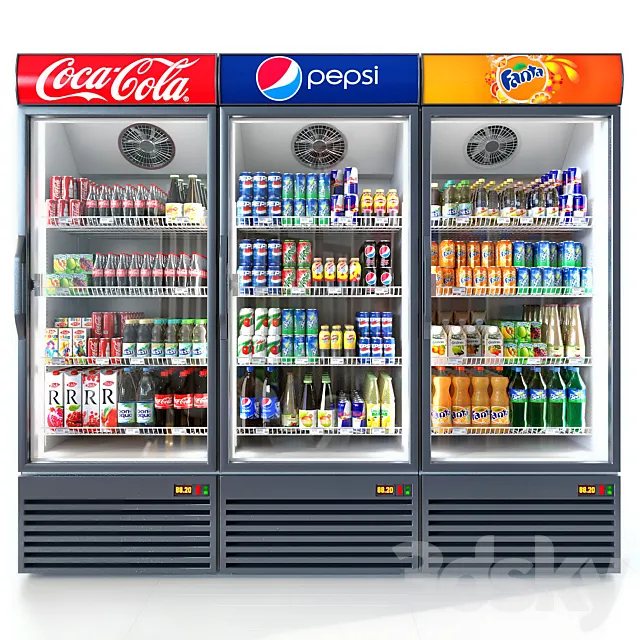 Refrigerator Coca-cola 3DModel