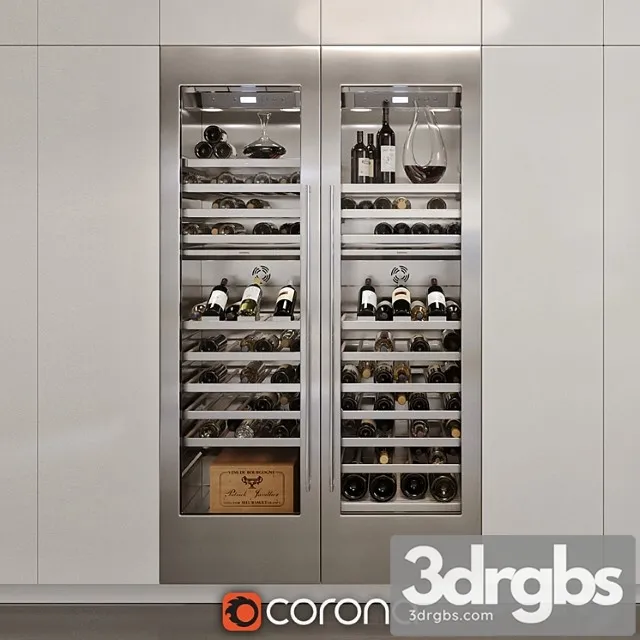 Refrigerator for wine gaggenau rw 464 2 3D Model Download