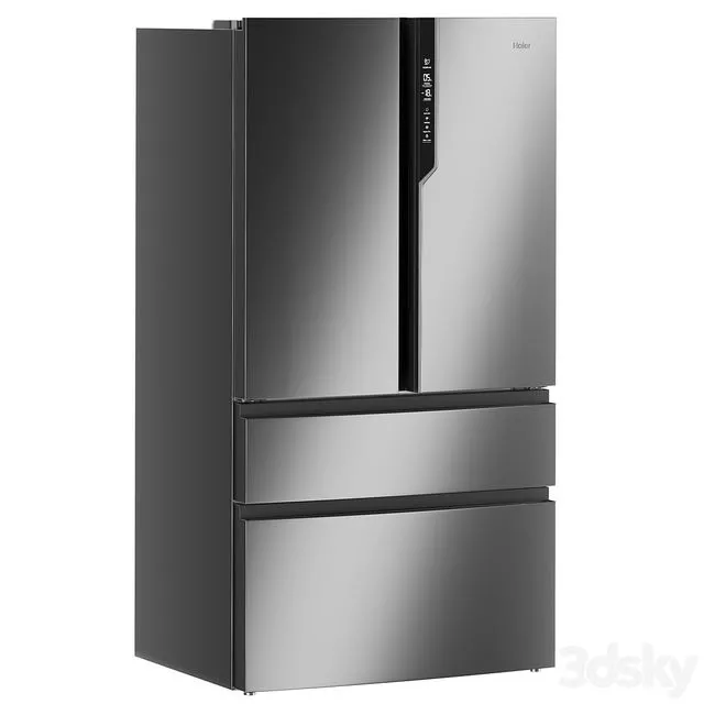 Refrigerator Haier HB25FSNAAARU 3D Model Refrigerator Haier HB25FSNAAARU 3D Model