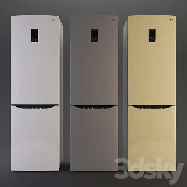 Refrigerator LG GA-B489SMQZ 3DModel